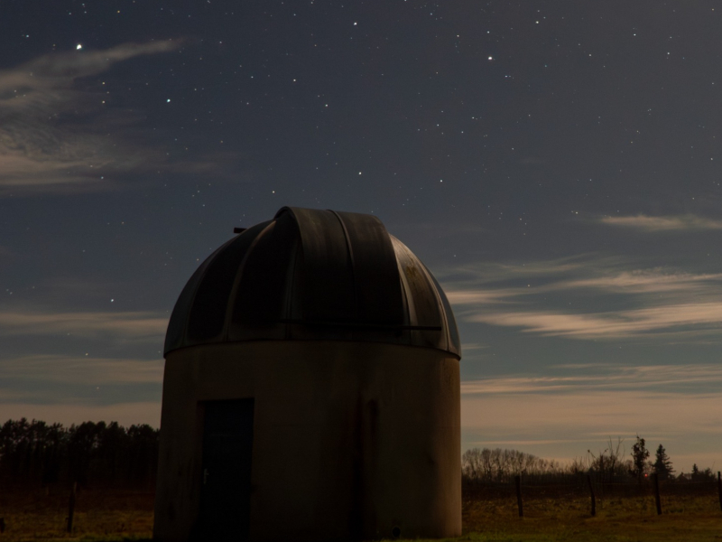 La coupole de l'Observatoire de l'Anjou